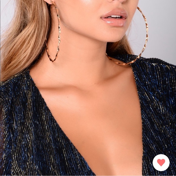 Fashion Nova Jewelry Large Hoop Earrings Poshmark